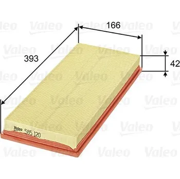 Vzduchový filtr Vzduchový filtr VALEO 585120