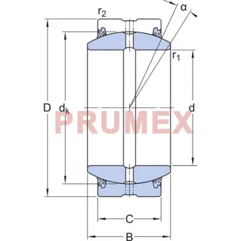 SKF GE 120 ES-2RS kloubové ložisko ocel/ocel