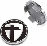 Středová krytka alu kola Ø 57/60 mm, LZ089, Tomason, černá, chrom okraj