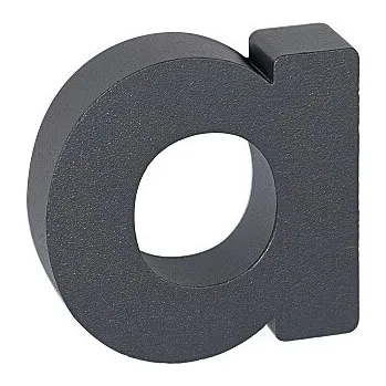 Domovní cedule Domovní písmeno v „3D“ provedení se strukturovaným povrchem RICHTER RN.100LV, b, RICHTER antracit matná