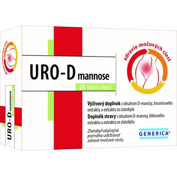 Přírodní produkt Generica URO-D mannose 20 tbl.