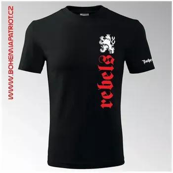 Pánské tričko Tričko s potiskem Bohemia 15T - černá / 3XL