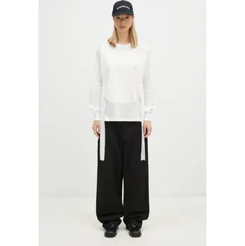 Pánské tričko Bavlněné tričko s dlouhým rukávem Undercover C/S, S, bílá, 00X