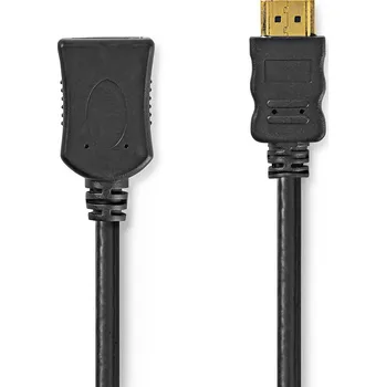 Video kabel Nedis High Speed HDMI prodlužovací kabel s ethernetem, 4K, 10.2 GB/s, zástrčka HDMI - zástrčka HDMI, 5 m, černá (CVGL34096BK50)