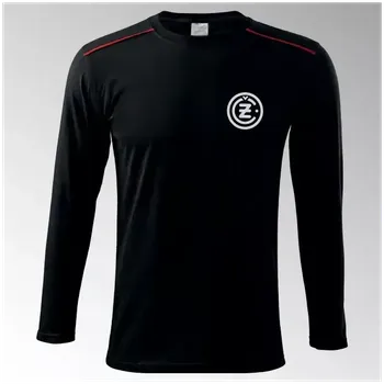Pánské tričko Tričko Čezeta dlouhý rukáv 3DR - černá / M / bílá