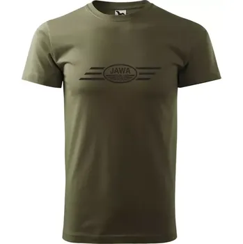 Tričko JAWA 5T - khaki / M / černá