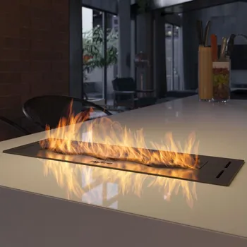 Biokrb InFire InFire - Vestavěný BIO krb 7,5x50 cm 3,5kW černá + záruka 3 roky