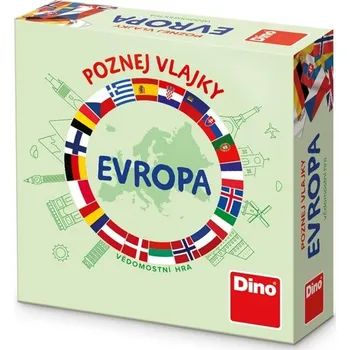 Společenská hra Dino Cestovní hra Poznej vlajky - Evropa