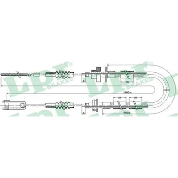 Spojkové lanko Tažné lanko, ovládání spojky LPR C0433C