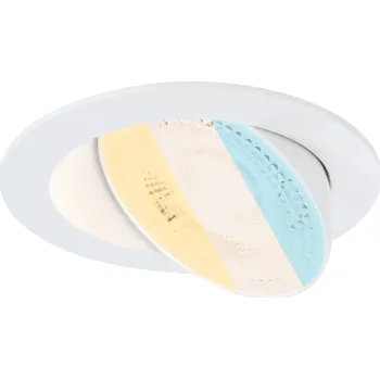 Bodové svítidlo PAULMANN LED vestavné svítidlo White Select Aumus spot kruhové 105mm 90° 5W 230V stmívatelné 2700 - 6500K bílá - PAULMANN P 92253