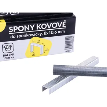 Průmyslová sponka Spony do sponkovací pistole 8mm/1000ks, typ T50