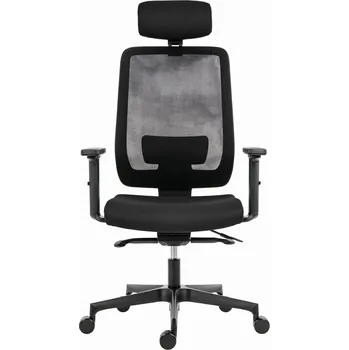 Herní příslušenství Powerton Kancelářské ergonomické křeslo Lucie, Černé