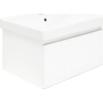 Koupelnový nábytek SAT Koupelnová skříňka s umyvadlem SAT Evolution 58x30x44,8 cm bílá mat SATEVO60WMU1 SATEVO60WMU1