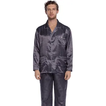 Pánské pyžamo GUASCH Pánské pyžamo LUCIANO Barva: Tmavě modrá, Velikost: XL