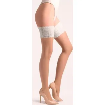 Dámské punčochy Dámské samodržící punčochy Katherine 473 GABRIELLA šampaň M/L