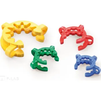 Klema plastová pro kónické zábrusy (Zábrus NZ: 45/40, Barva: Hnědá, Balení (ks): 1)