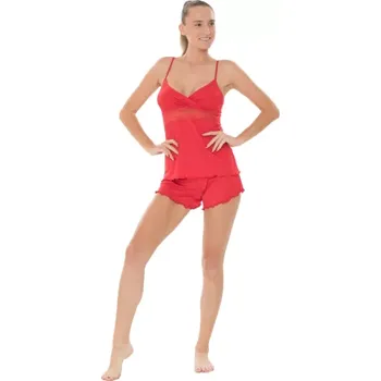 Dámské pyžamo Cheri/Moya/11555 - dámské pyžamo Follia modal, L, červená