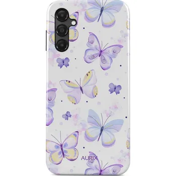 Pouzdro na mobilní telefon Kryt Samsung A16 AURIX pevný Butterflies (obal neboli pouzdro na Samsung A16)