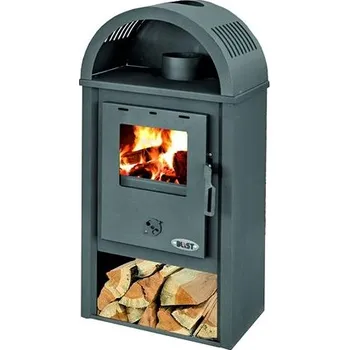 Krbová kamna BLIST B10, antracitová, 8 kW, kouřovod 120 mm