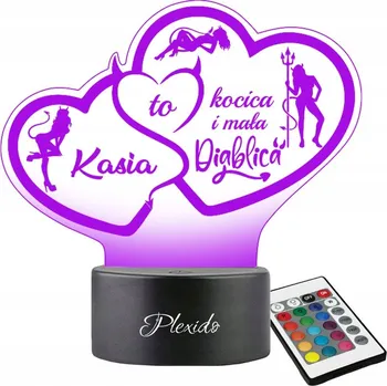 Lampička Noční lampa Plexido vícebarevná