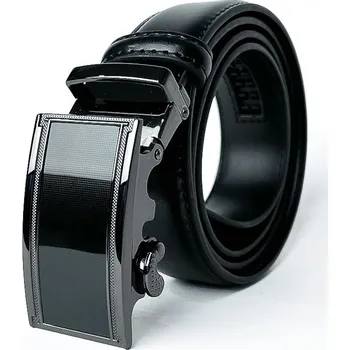 Opasek Kožený pánský pásek černý PA4-24-18, Obvod pasu / celková délka pásku 105cm