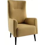 Křeslo ušák SAMY – žlutá/černá - SLEVA 3% s kodem radost25