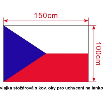 Vlajka Česká republika 150 x 100 cm na stožár