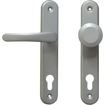 Dveřní kování GAMAR Kování MICHAELA klika+koule, vložka 90, kov, stříbrná