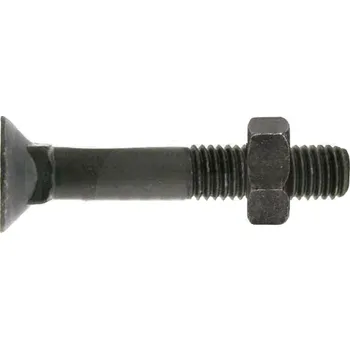 Šroub Pluhový šroub s maticí čtyřhran M16 x 90 mm 8.8 DIN 608 na pluh Ross Roudnice