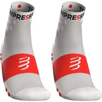 Pánské ponožky Sportovní ponožky Compressport TRAINING SOCKS 2-PACK T1 Bílá, Červená, Černá, Šedá