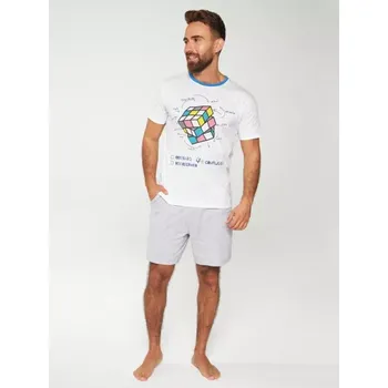 Pánské pyžamo 320029 - pánské pyžamo Muydemi, 2XL, bílá