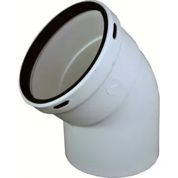 Kouřovod odkouření kondenzační Regulus - koleno 45°, 60 mm (8816)