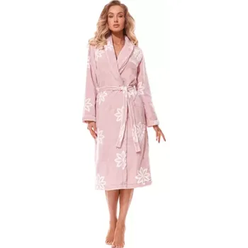 Dámské noční prádlo 2315/B501 - dámský župan L&L dlouhý, XL, balet