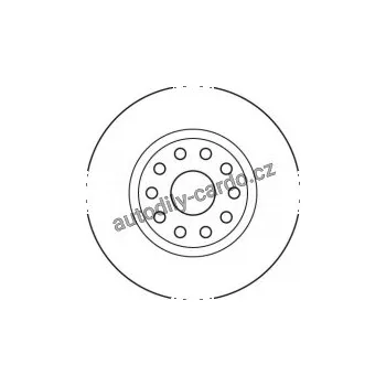 Brzdový kotouč Brzdový kotouč TRW DF2760 - LANCIA KAPPA