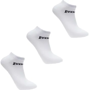 Pánské ponožky Everlast 3 Pack Trainer Socks Junior White Junior 1-6