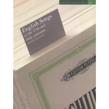 English Songs of the 17th and 18th centuries - Medium/Low Voice (noty na klavír, zpěv)