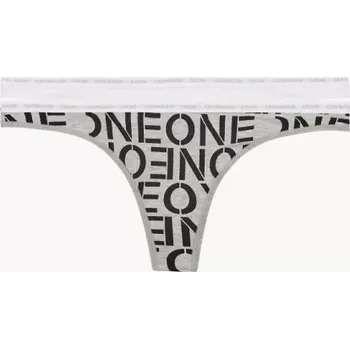 Kalhotky QD3788/1CQ - dámská tanga Calvin Klein 2 pack, M, 1CQ