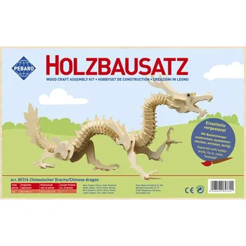 ostatní stavebnice Pebaro - stavebnice dřevěná - čínský drak