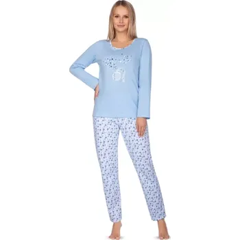 Dámské pyžamo 636/1 - dámské pyžamo Regina, 2XL, modrá