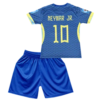 Fotbal Numberoplus Dětský fotbalový dres Komplet - Brazil Neymar Jr 10 Away Velikost: 9-let.(vel.128)