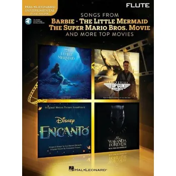Songs from Barbie, The Little Mermaid, The Super Mario Bros. Movie and More Top Movies (noty na příčnou flétnu)