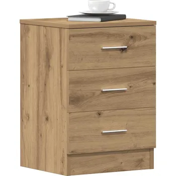Noční stolek Noční stolek dub artisan 38x35x55 cm kompozitní dřevo Hnědá 861126