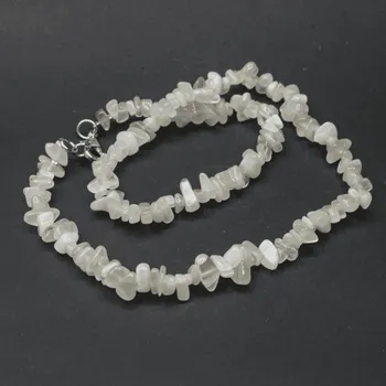 Náhrdelník Milujeme Kameny Měsíční kámen bílý - náhrdelník sekánek NAS44 156807