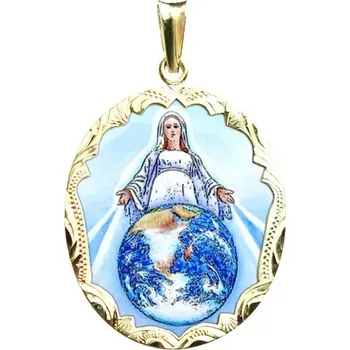 Přívěsek Aljančič Naše Kosmická Matka medailon 309R zlato