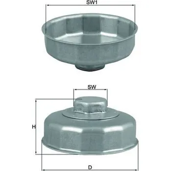 Olejový filtr Klíč - olejový filtr MAHLE OCS 1