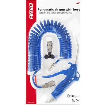 Pneumatická hadice s pistolí a koncovky 10ATM