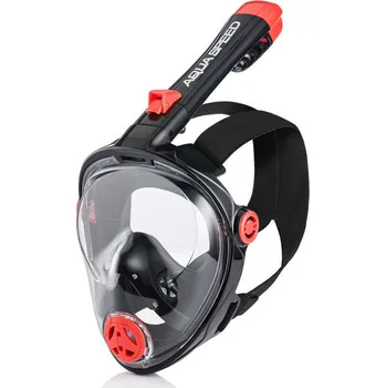 Dívčí tričko SPORT Potápěčská dětská maska Spectra 2.0 vzor 7 Černá s oranžovou - AQUA SPEED černá-oranžová L