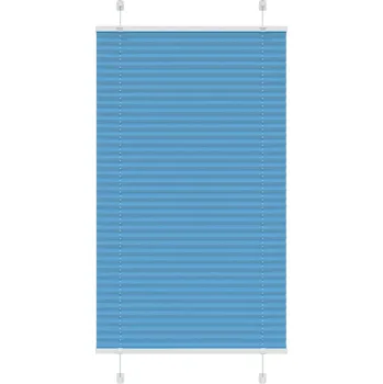 vidaXL Plisovaná roleta modrá 70x150 cm Šířka látky 69,4 cm Polyester