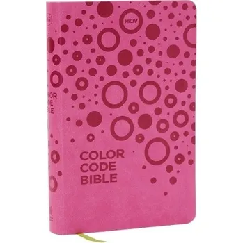 Cizojazyčná kniha NKJV, Color Code Bible for Kids, Pink Leathersoft, Comfort Print - Nelson, Thomas