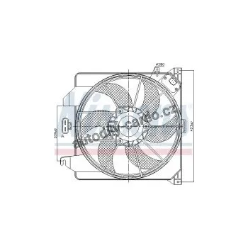 Chladič motoru Ventilátor chladiče NISSENS 85261